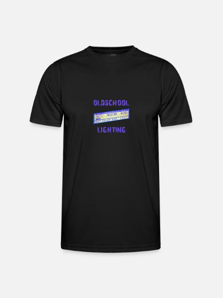oldschool lighting - MA Lightcommander - Männer Funktions-T-Shirt - Schwarz