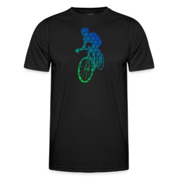 Roadbike Rennrad Rennradfahren Rennradfahrer - Männer Funktions-T-Shirt - Schwarz - Vorne - AI Model Male 178 dark (178cm)