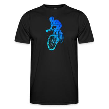 Rennrad Rennradfahrer Herren Rennradfahren - Männer Funktions-T-Shirt - Schwarz - Vorne - AI Model Male 178 dark (178cm)