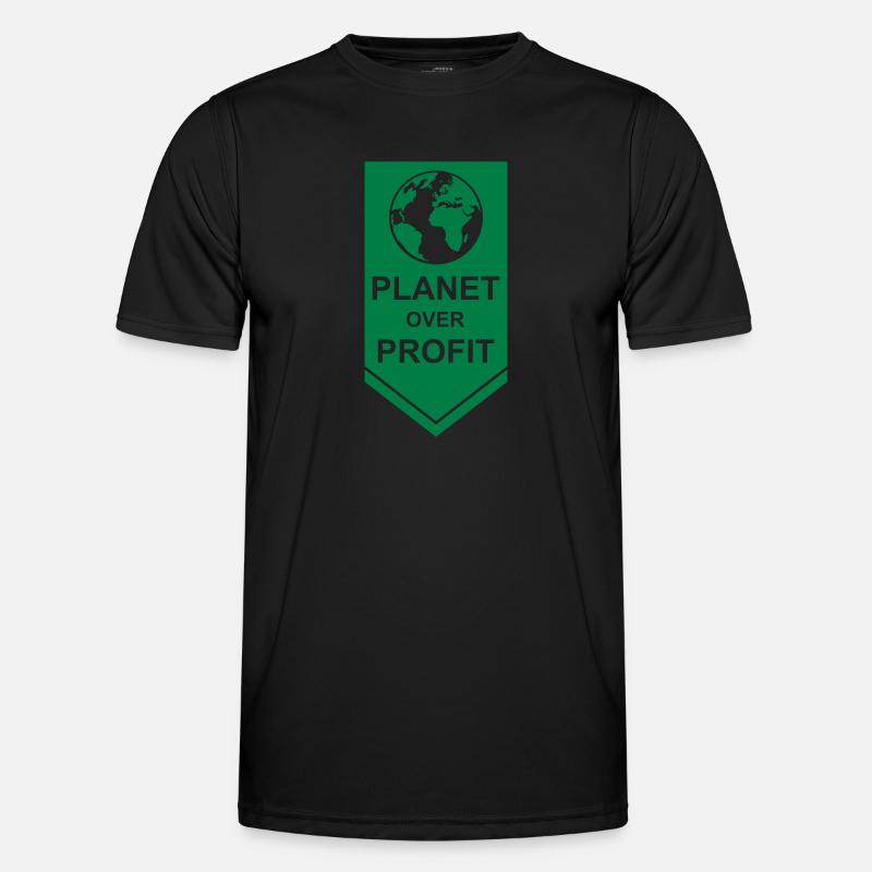 Planète sur le devis de profit T-shirt sport Homme