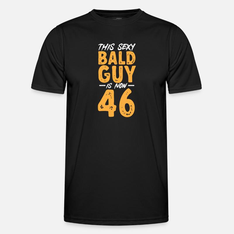 Bald Head Baldness Beard Bald Head Men's Functional T-Shirt