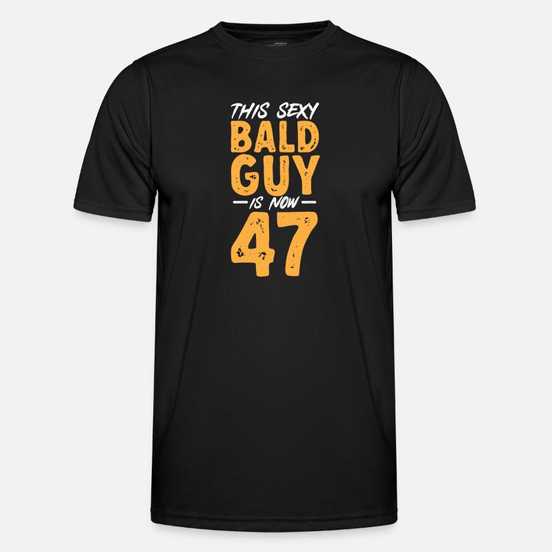 Bald Head Baldness Beard Bald Head Men's Functional T-Shirt