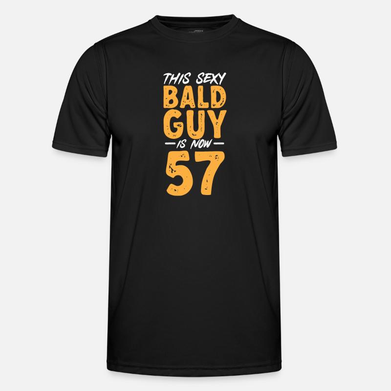 Bald Head Baldness Beard Bald Head Men's Functional T-Shirt
