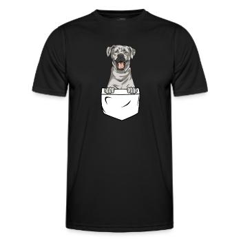 Silver Labrador Retriever Silver Lab - Men's Functional T-Shirt - black - Front - AI Model Male 178 dark (178cm)