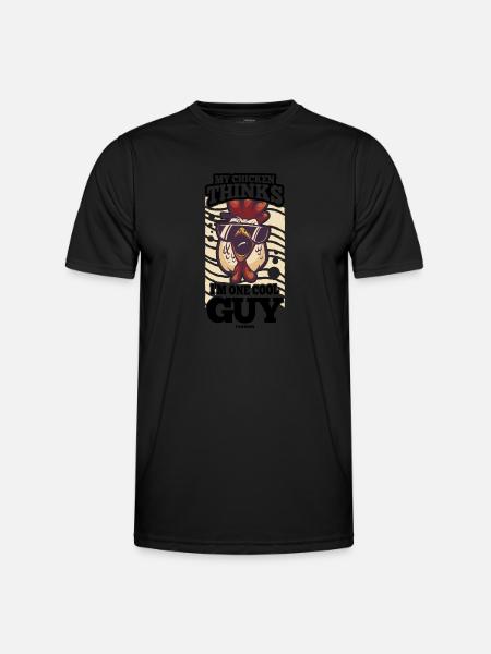 Poulet - T-shirt sport Homme - noir