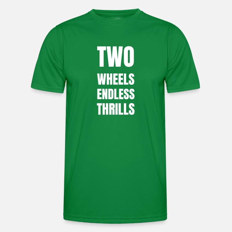 Two wheels endless thrills Männer Funktions-T-Shirt