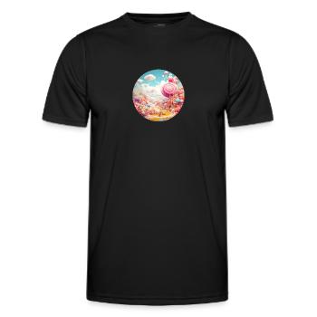 Découvertes oniriques : aventures créatives - T-shirt sport Homme - noir - Devant - AI Model Male 178 dark (178cm)