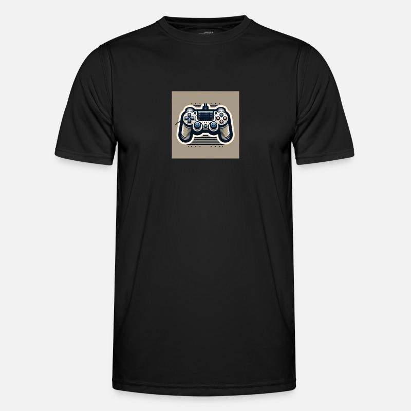 Gaming Controller - Männer Funktions-T-Shirt - Schwarz