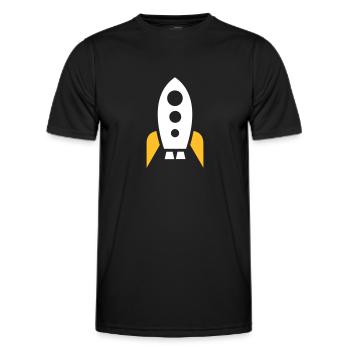 Vaisseau spatial - T-shirt sport Homme - noir - Devant - AI Model Male 178 dark (178cm)
