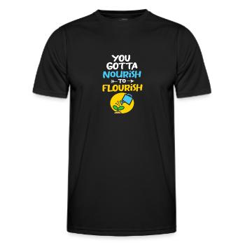 Body Positivity - Men's Functional T-Shirt - black - Front - AI Model Male 178 dark (178cm)