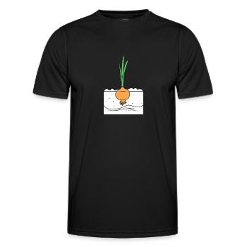 Onion - Men's Functional T-Shirt - black - Front - AI Model Male 178 dark (178cm)