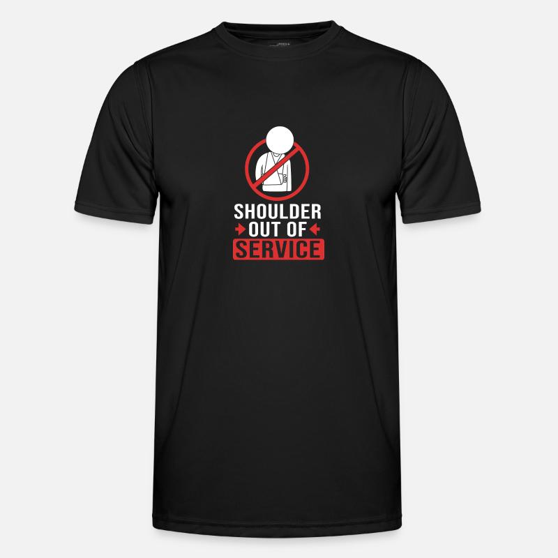 Gebrochener Arm Knochen Knochenbruch - Männer Funktions-T-Shirt - Schwarz