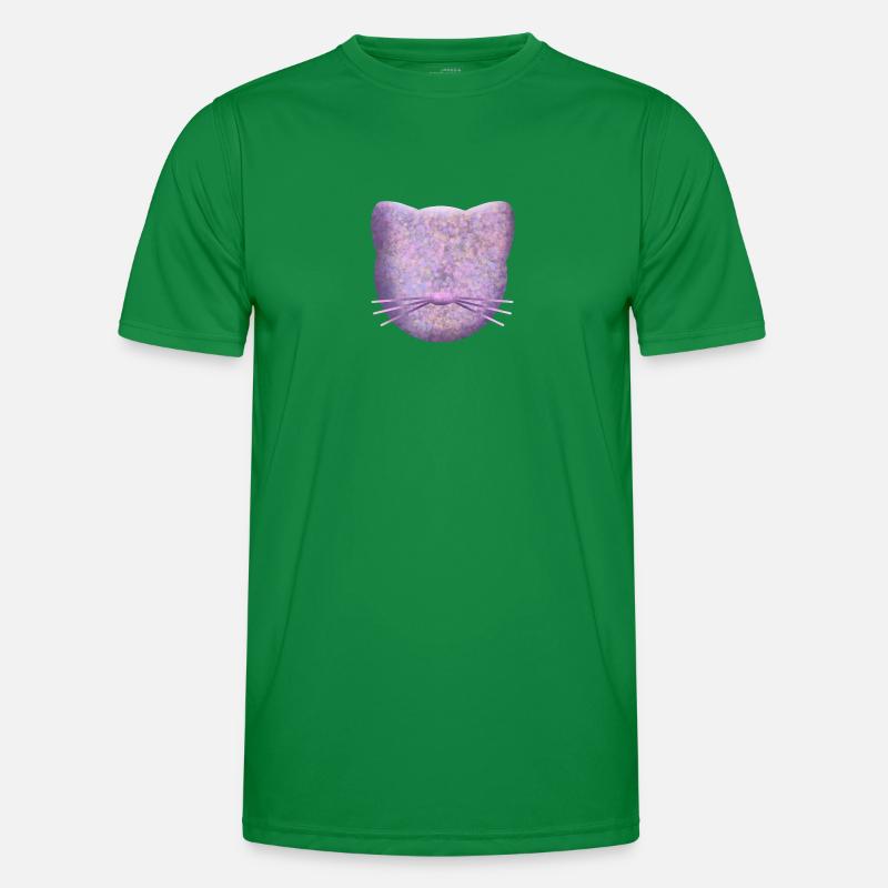 Logo chat violet T-shirt sport Homme