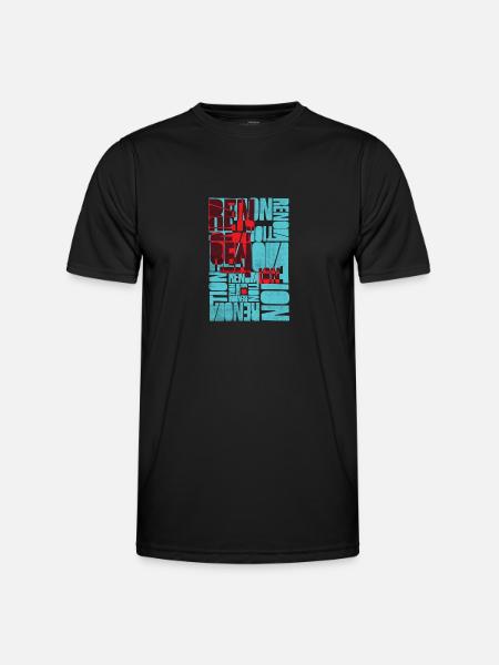 shirt, conception, t-shirt - T-shirt sport Homme - noir