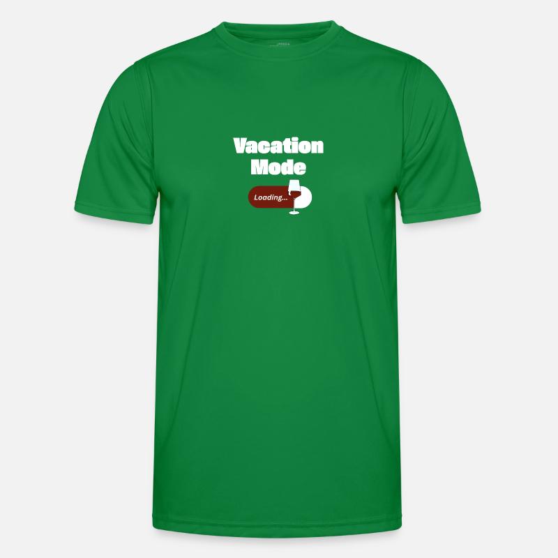 Mode vacances activé – Vin avec barre de chargement (léger) T-shirt sport Homme