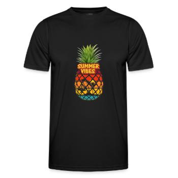 Summer Vibes - Männer Funktions-T-Shirt - Schwarz - Vorne - AI Model Male 178 dark (178cm)
