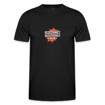 Veterinary Receptionist Veterinary Assistant - Men's Functional T-Shirt - black - Front - AI Model Male 178 dark (178cm)
