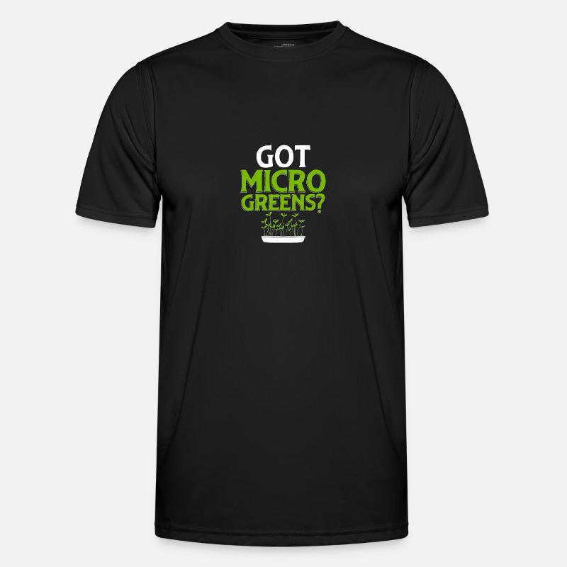 Got Microgreens Gärtnern Microgreen - Männer Funktions-T-Shirt - Schwarz