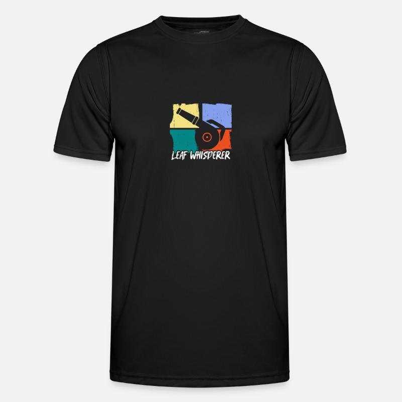 Leaf Whisperer Gardening Garden Leaf Blower - Men's Functional T-Shirt - black