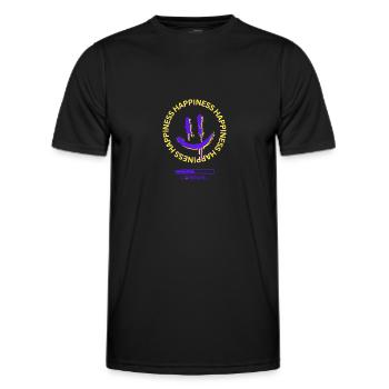 Happiness Loading - Männer Funktions-T-Shirt - Schwarz - Vorne - AI Model Male 178 dark (178cm)