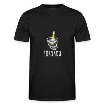 Tornado entzünden Mallorca Bier - Männer Funktions-T-Shirt - Schwarz - Vorne - AI Model Male 178 dark (178cm)