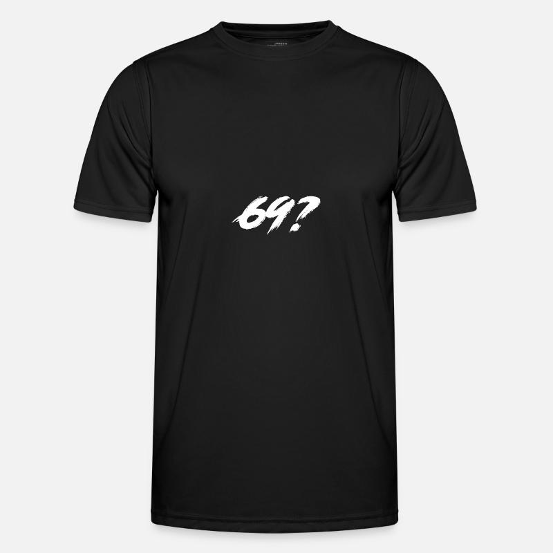 69? - Männer Funktions-T-Shirt - Schwarz