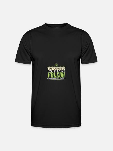 falknerei falke - Männer Funktions-T-Shirt - Schwarz