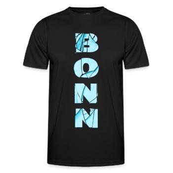 Bonn Deutschland Stadt Schrift Skyline Heimat - Männer Funktions-T-Shirt - Schwarz - Vorne - AI Model Male 178 dark (178cm)