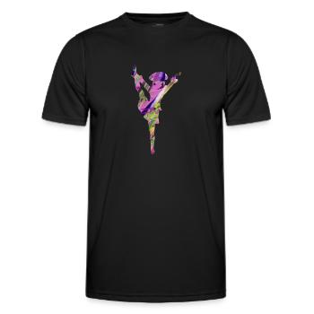 Guard Dance,Guard Dancer,Carnival,Carnival,Graffiti - Men's Functional T-Shirt - black - Front - AI Model Male 178 dark (178cm)