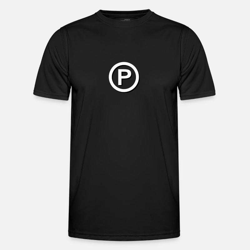 Phono Domains - Men's Functional T-Shirt - black