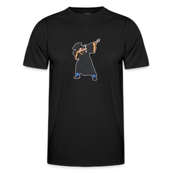 Master Studium Abschlussfeier - Männer Funktions-T-Shirt - Schwarz - Vorne - AI Model Male 178 dark (178cm)
