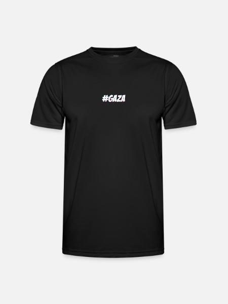 #GAZA - Men's Functional T-Shirt - black