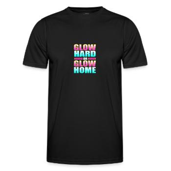 Rave Raver Techno music Techno bass Mischpult - Männer Funktions-T-Shirt - Schwarz - Vorne - AI Model Male 178 dark (178cm)
