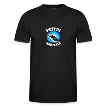 Papageientaucher Puffin - Männer Funktions-T-Shirt - Schwarz - Vorne - AI Model Male 178 dark (178cm)