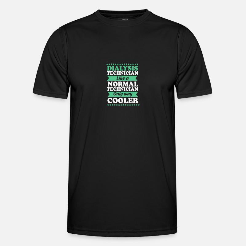 Dialyse-Techniker - Männer Funktions-T-Shirt - Schwarz