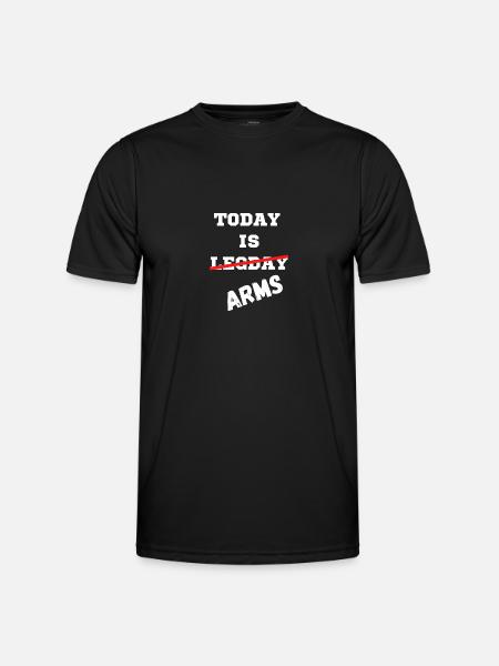 No legday - Männer Funktions-T-Shirt - Schwarz