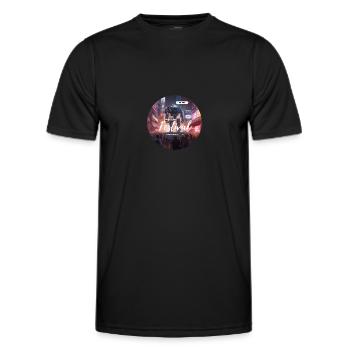 ChatGPT Worldwide Festival - Männer Funktions-T-Shirt - Schwarz - Vorne - AI Model Male 178 dark (178cm)
