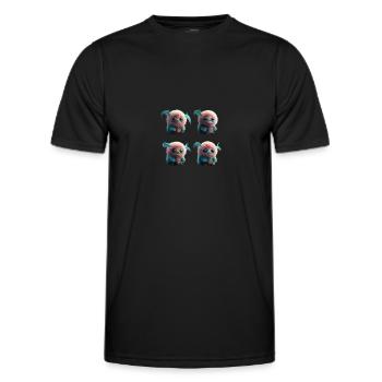 Sweet - Men's Functional T-Shirt - black - Front - AI Model Male 178 dark (178cm)
