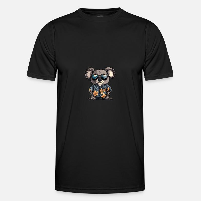 Koala Comic Cool Summer - Men's Functional T-Shirt - black