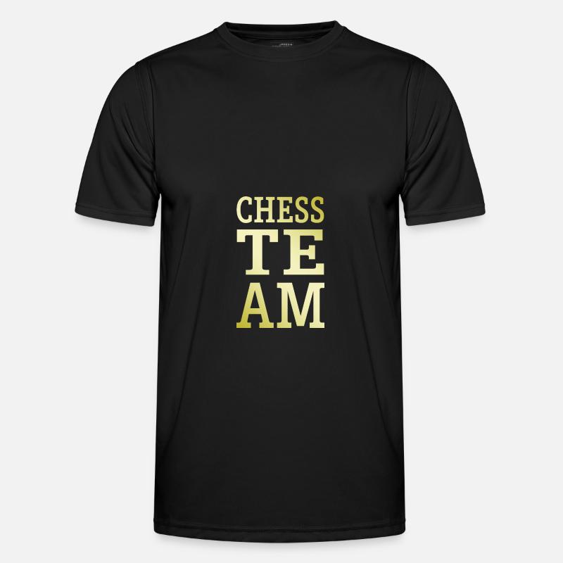Chess Team - Männer Funktions-T-Shirt - Schwarz