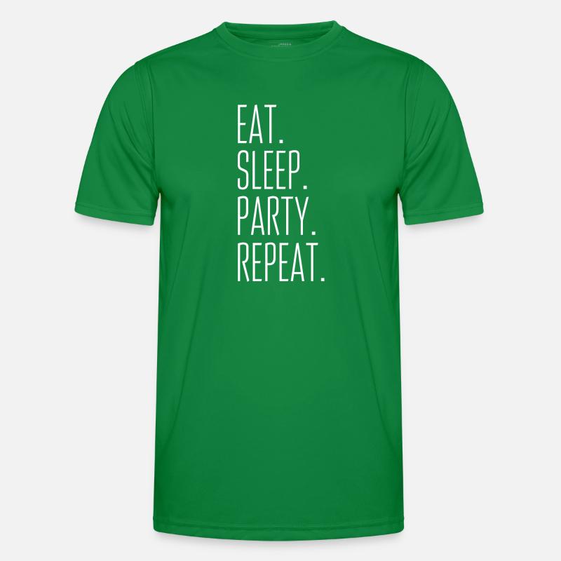 Manger. Dormir. Parti. Répéter T-shirt sport Homme
