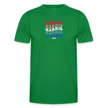 Kamala Harris 2024 For President Campaign Cute - Men's Functional T-Shirt - kelly green - Front - AI Model Male 178 dark (178cm)