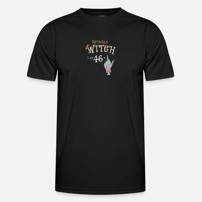 47. Geburtstag Hexe Lustige HallowQueen Trick oder Männer Funktions-T-Shirt