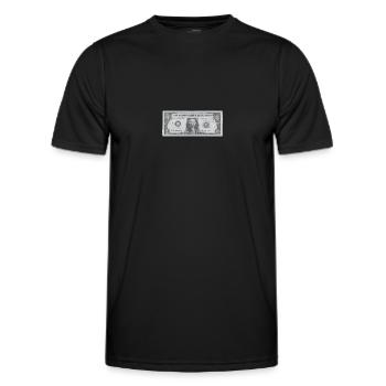 Dollar | Geschenkidee - Männer Funktions-T-Shirt - Schwarz - Vorne - AI Model Male 178 dark (178cm)