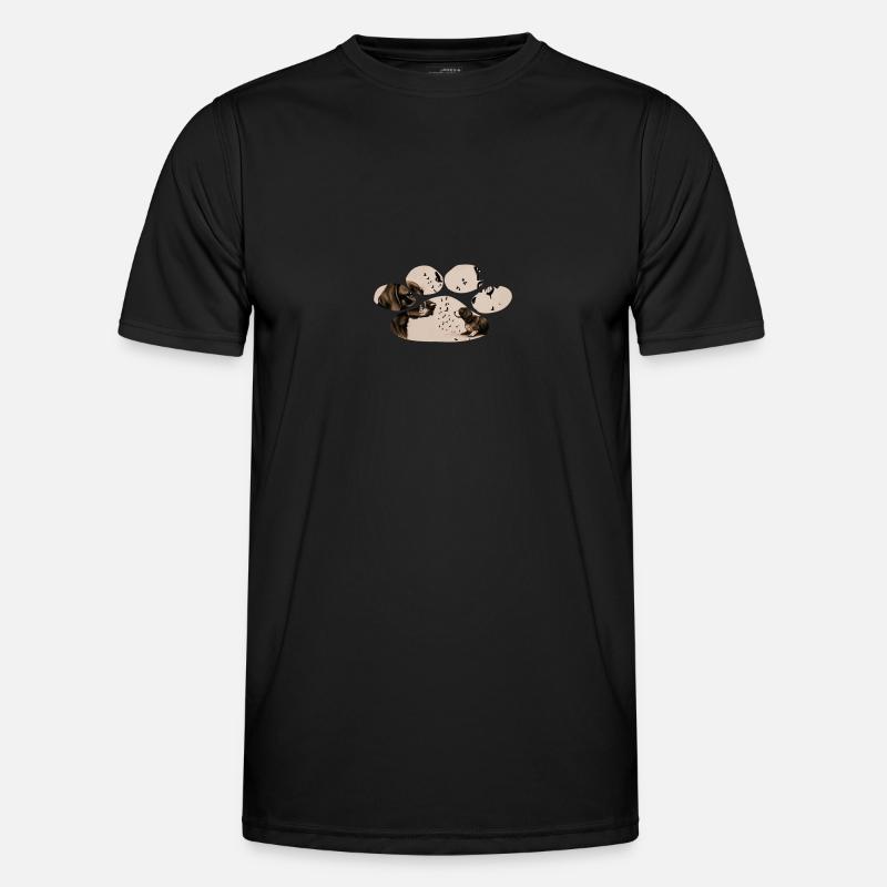 Le chien et le papillon T-shirt sport Homme