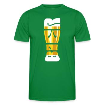 Durst - Bier Glas - Weizenbier - Spruch - Männer Funktions-T-Shirt - Kelly Green - Vorne - AI Model Male 178 dark (178cm)