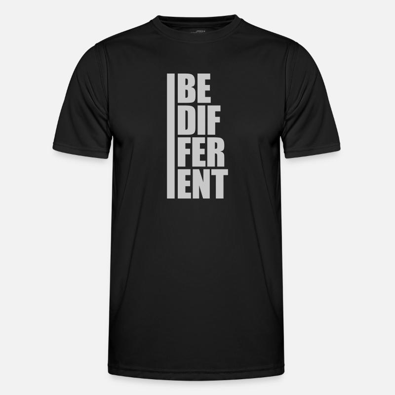 Be different Logo Design - Men's Functional T-Shirt - black