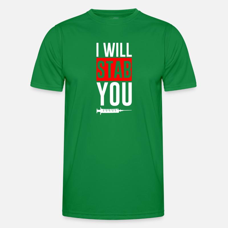 I Will Stab You 2 Männer Funktions-T-Shirt
