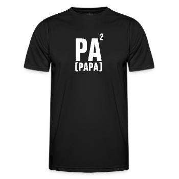DAD - FATHER - FATHER'S DAY - BIRTHDAY VALENTINE'S DAY - Men's Functional T-Shirt - black - Front - AI Model Male 178 dark (178cm)