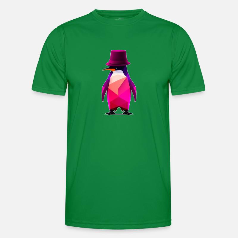 penguin with a hat Ur-Tshirt Männer Funktions-T-Shirt